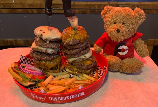 Grubs Burger Patty Record Challenge Fayetteville Arkansas