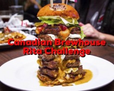 Canadian Brewhouse Burger Rita Challenge Canada