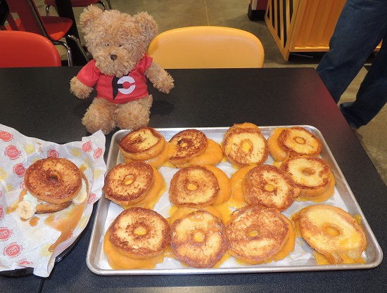 Tom and Chee Grilled Cheese Donut Challenge