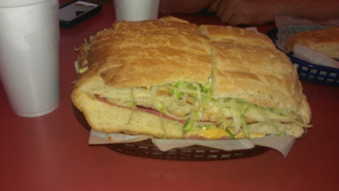 Blue Boy's Super Club Sub Sandwich Challenge