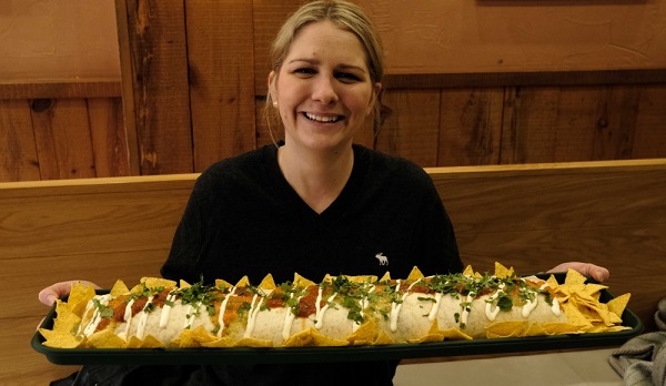 Mission Burrito,The Oracle. Reading. Jennie takes on the Burrito Challenge.