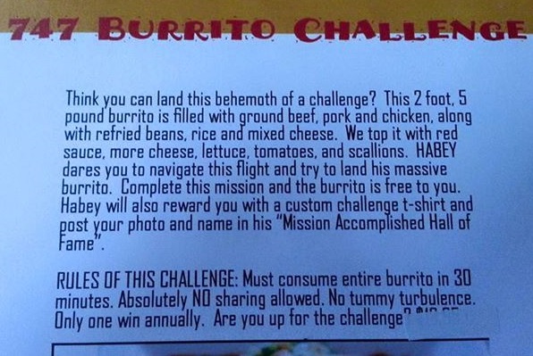 747 burrito rules