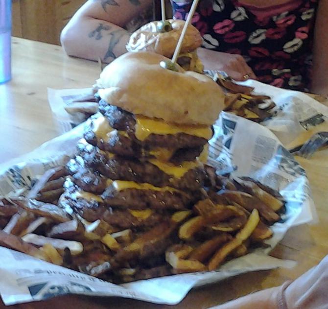 Gronk's Enger Tower Solo Burger Challenge Superior Wisconsin