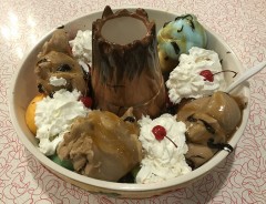 Inside Scoops Volcano Sundae Challenge