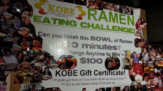Kobe Ramen Challenge Wall Of Fame