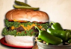 Denny's Beer Barrel Pub's "Chili Head" Burger Challenge