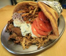 Greek Village Grille's "Mount Olympus" Gyro Challenge