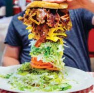 Mel's "Mega Mel" Burger Challenge