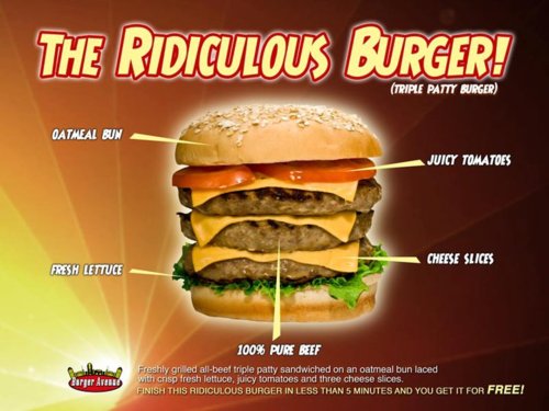 ridiculous burger challenge
