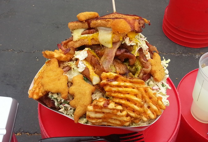 Adam's Grub Truck Adam Bomb Sandwich Challenge