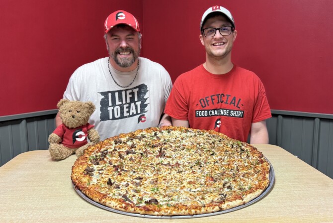 Andy's Hometowne Pizza Monstrosity Challenge Albertville Minnesota