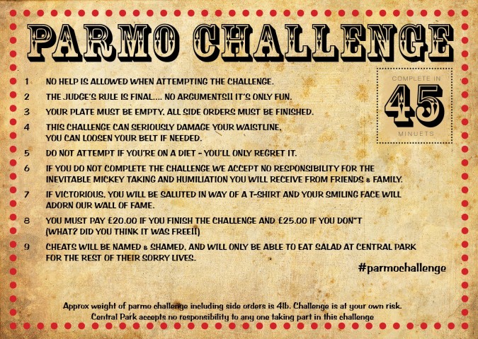 parmo challenge