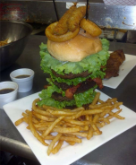 JD’s BBQ’s Double Man Burger Challenge