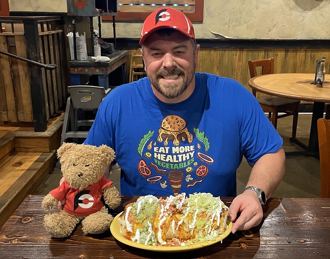 Rosalita's Kitchen Sink Burrito Challenge New Jersey Randy Santel