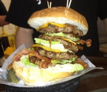 Brass Balls Saloon’s “Biggest Balls of Them All” Burger Challenge