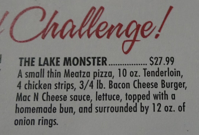 Lake Monster Food Challenge Description