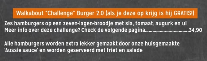 Eatcafe Walkabout Challenge Burger