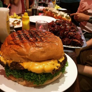 Man vs Food London Burger Challenge