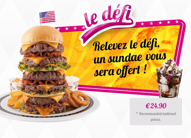 Crazy Memphis Burger Challenge Lille France