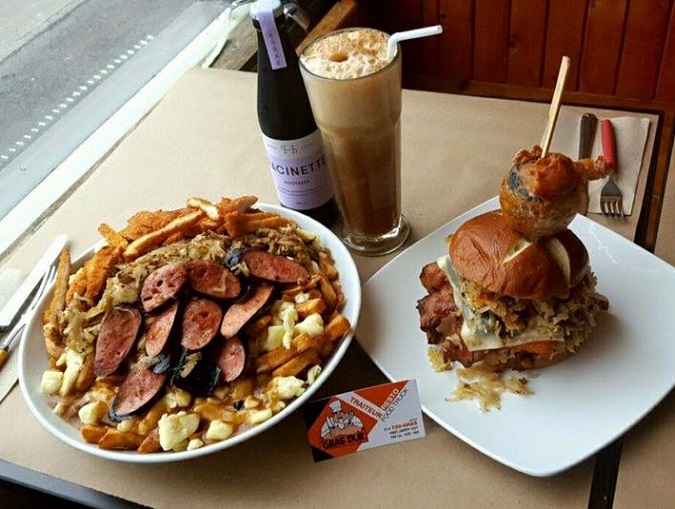 Le Gras Dur Poutine Burger Challenge