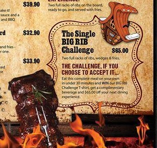 Jimmy Jacks Rib Shack Challenge Rules