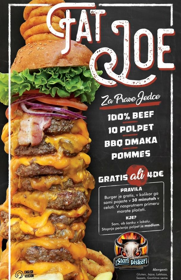 Stari Pisker Burger Challenge Slovenia Rules