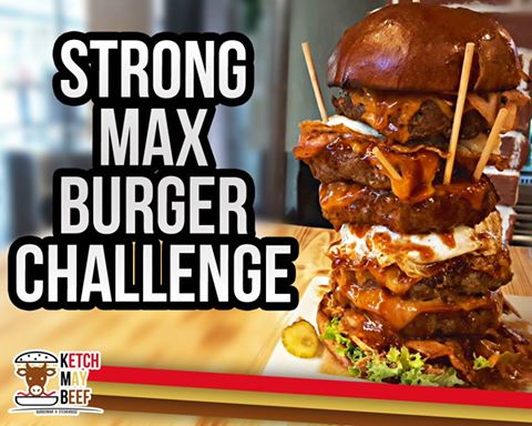 Ketch May Beef's Strong Max Big Five Burger Challenge