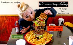Jack's BBQ Shack's "Jackhammer" Burger Challenge