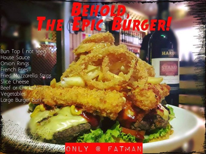 Epic Burger at the Fatman in Yangon