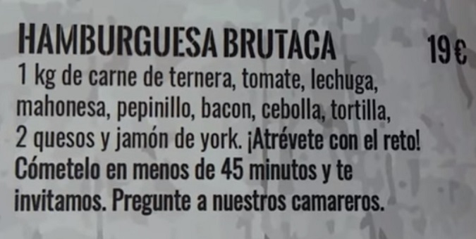 Cronicass Carnivoras Hamburguesa Brutaca Description