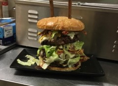 Big D's Newton Grill Monster Burger Challenge