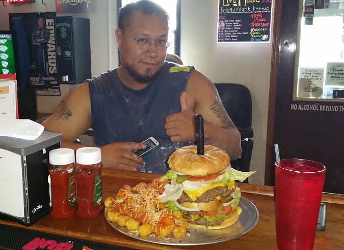 J&A Tap's Big John Burger Challenge