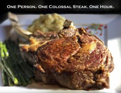 Rudy's Steakhouse's 3lb Tomahawk Challenge