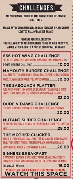 Dude v Food's Eating Challenges