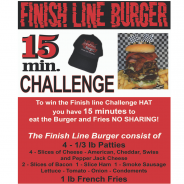 Grandstand's Finish Line Burger Challenge (Paola)