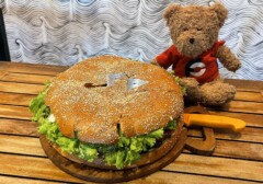 Fat Bowl's Fat Burger Challenge Legian Bali Indonesia