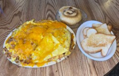 Bud's Cafe Belly Buster Breakfast Omelet Challenge Estherville Iowa