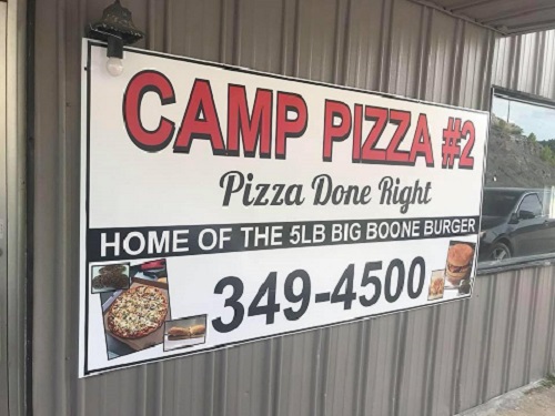 Camp Pizza's "Big Boone" Burger Challenge
