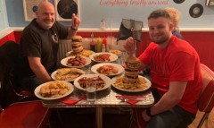 Shooters' Man vs Food Burger Challenge