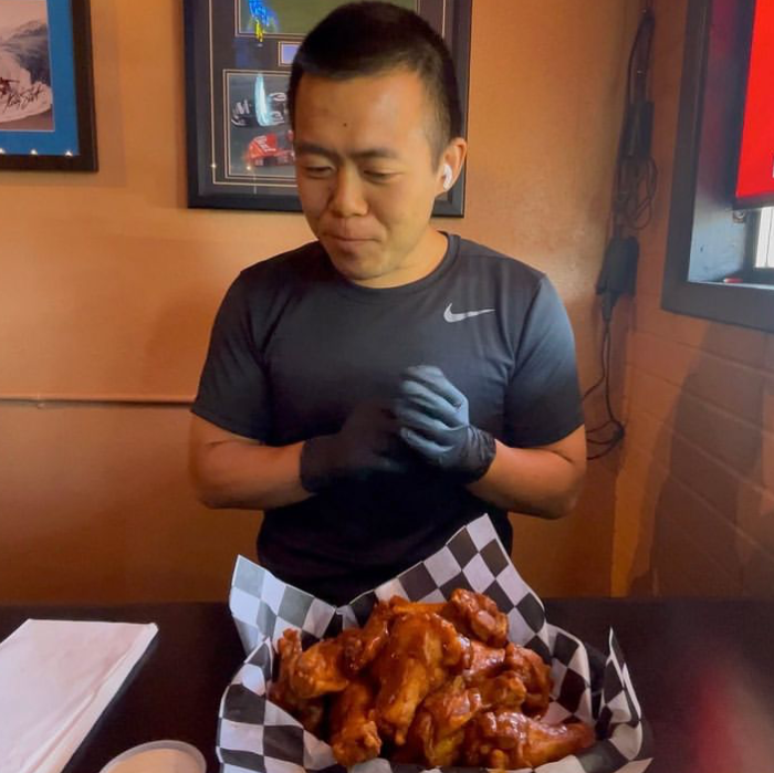 Arena Sports Bar's "Chernobyl" Wing Challenge