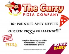 10lb Spicy Butter Chicken Pizza Challenge Description