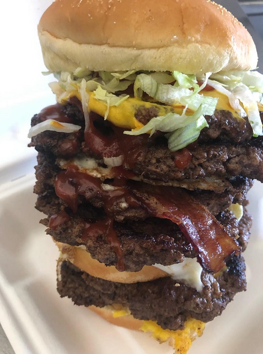 Wildwest's 6-Patty "Chipper" Burger Challenge