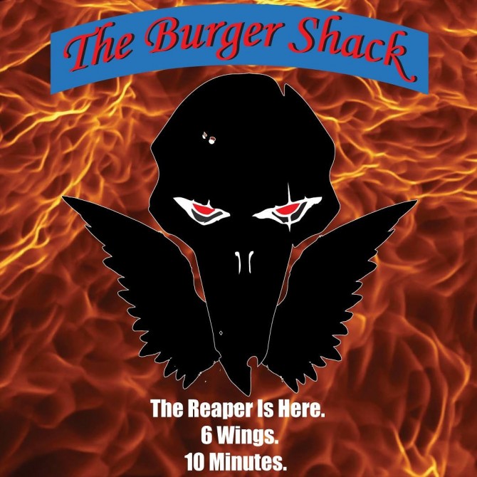 The Burger Shack's Wings of the Reaper Challenge