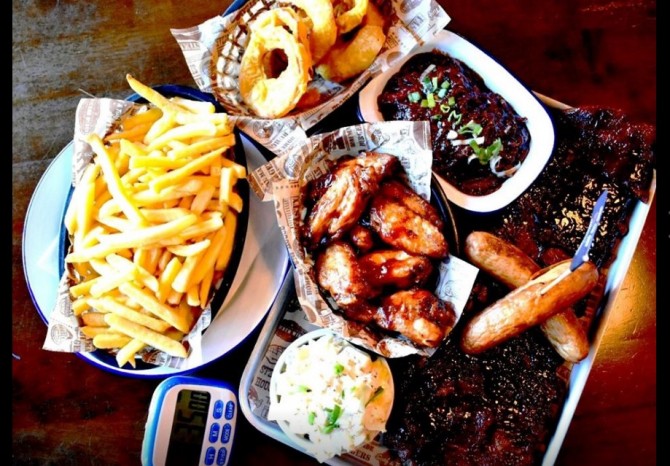Grill Shed's "Flatliner Platter" BBQ Challenge