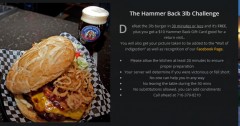 Hammer Back Bar's 3lb Cheeseburger Challenge
