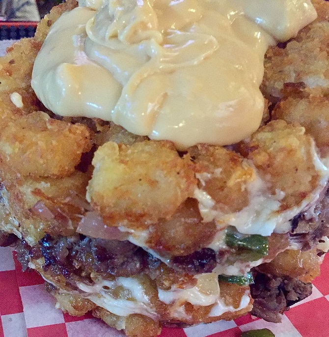 Dells Distillery's Tater Tot Can Challenge CloseUp