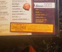 Foodie Garage Eatery Late Riser Challenge Menu