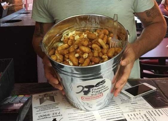 Joe's Family Pizzeria's Bucket of Poutine Challenge