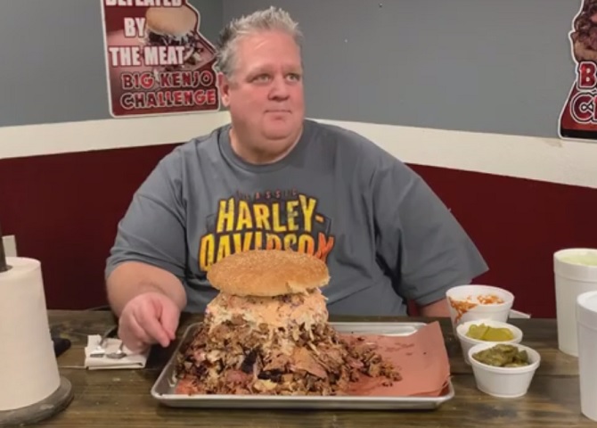 Kenjo's BBQ Big Kenjo Sandwich Challenge Brazoria