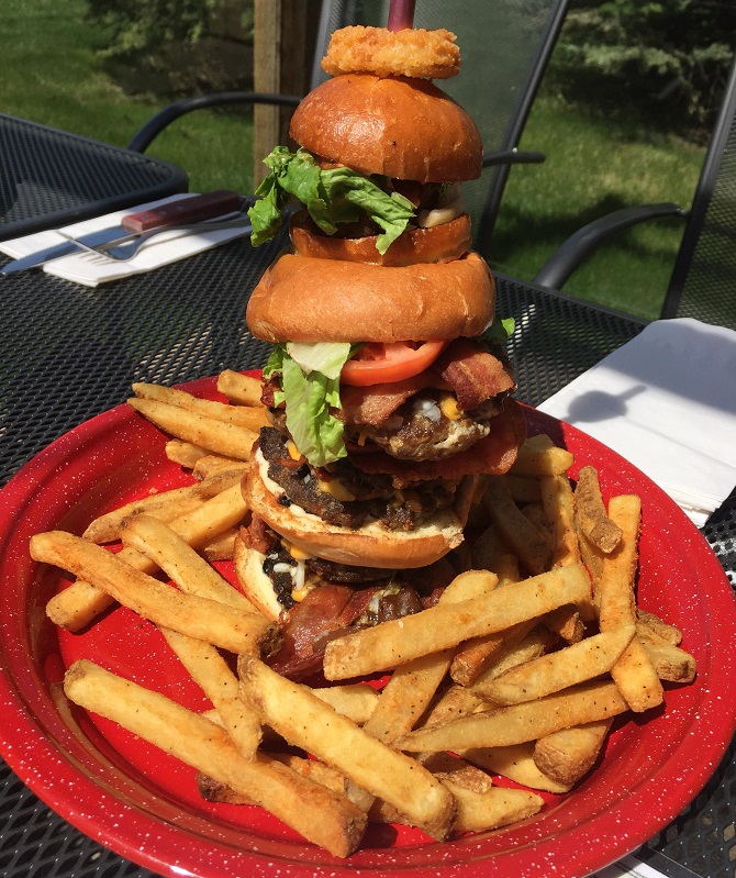 The Beer Hunter's Even Bigger Game Hunter Burger Challenge Spruce Grove